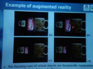 Vari-focal with liquid lens for AR